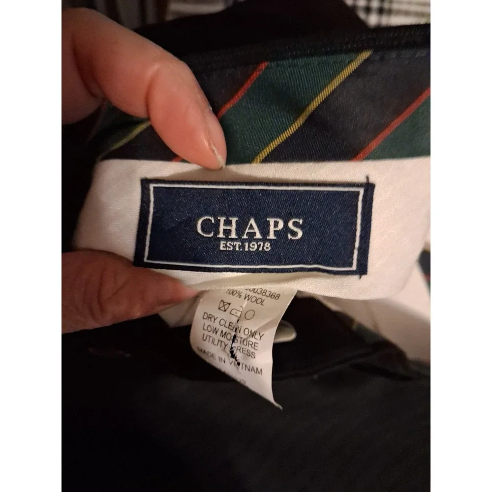 Chaps by Ralph Lauren Mens Wool Pinstripe Two Piece Suit Size Regular Contempora
